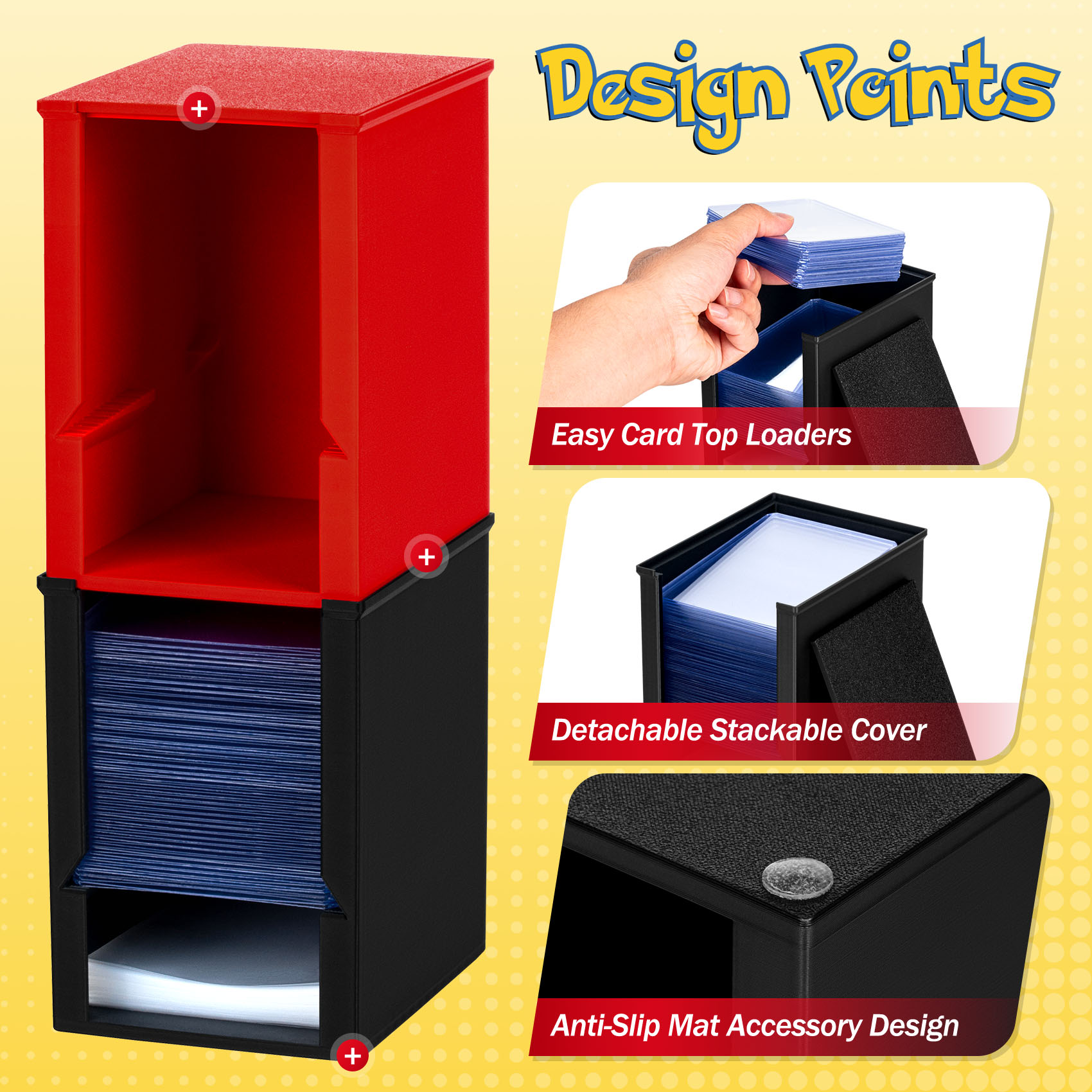 Pokemon Card Storage & Top Loader Dispenser - Card Sorting Tray for TCG thumbnail 6